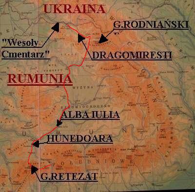 mapa Rumunii 1